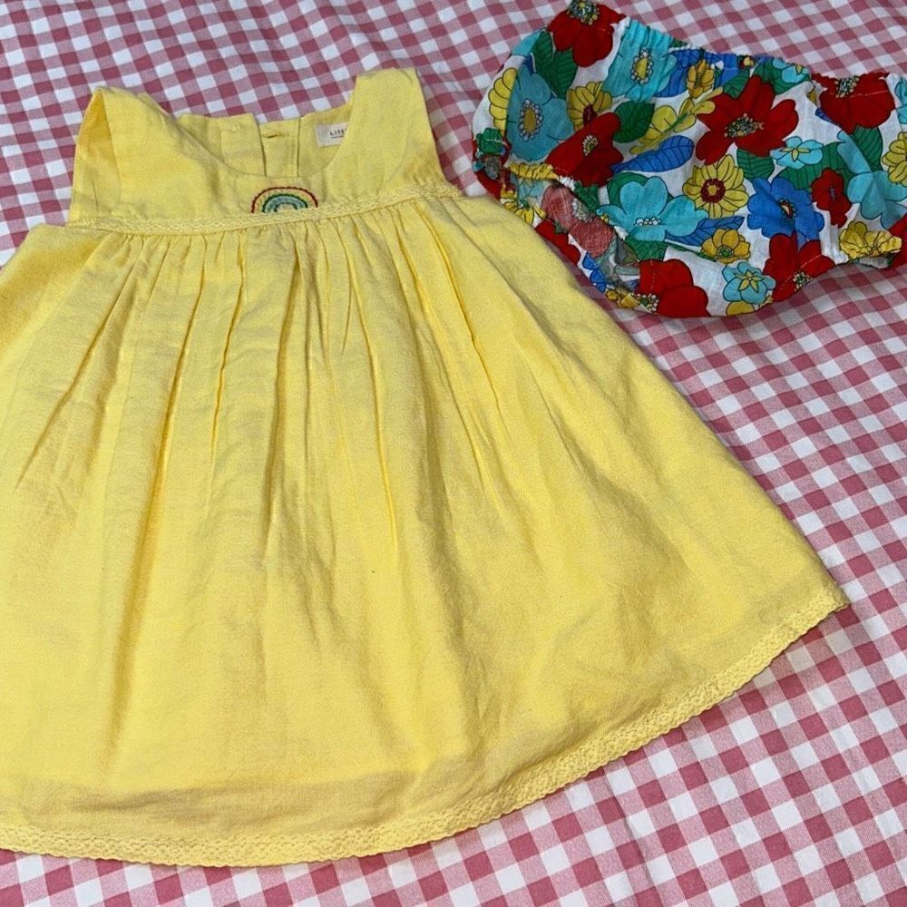 Little bird dress /bloomer set sz 12/18